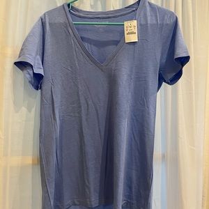 J Crew Factory Featherweight Periwinkle Cotton Tee